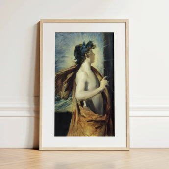 Figure of Apollo from ?The Forge Vulcan’ - John Singer Sargent Art Print / Canvas, 12x18’’ / 31x46cm / Natural Frame / Matboard, Posters P