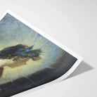 Figure of Apollo from ?The Forge Vulcan’ - John Singer Sargent Art Print, Colorful Art Print Curved Corner