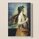 Figure of Apollo from ?The Forge Vulcan’ - John Singer Sargent Framed Canvas, 12x18’’ / 31x46cm / White Floating Frame, Framed Painting F