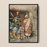 Figure of a Moor - Carlo Ascenzi Art Print / Canvas, 12x16’’ / 31x41cm / Black Frame, Posters Prints & Visual Artwork, Toby Leon