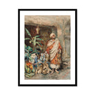 Figure of a Moor Carlo Ascenzi Art Print, Framed Painting Man Traditional Clothing