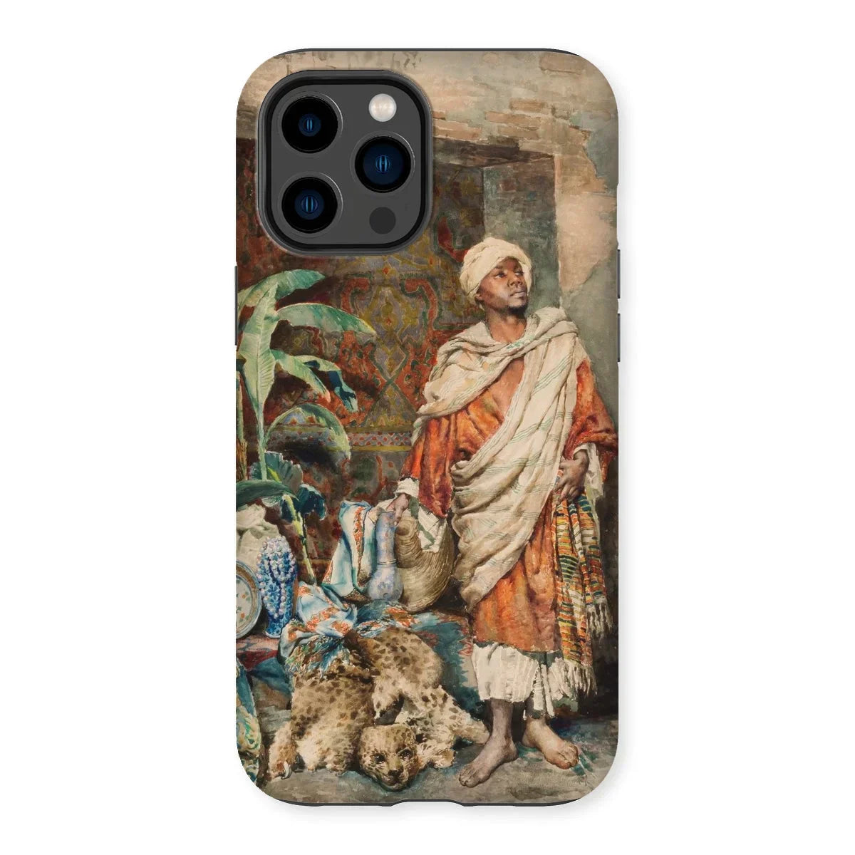 Figure of a Moor - Carlo Ascenzi Iphone Case, 14 Pro Max / Matte, Kite-952477909, Phone Case Classical Middle Eastern