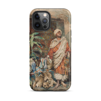 Figure of a Moor - Carlo Ascenzi Phone Case Iphone 12 Pro Max / Matte Artistic Phone Case Carlo Ascenzi, Distant Mediterranean Tides,