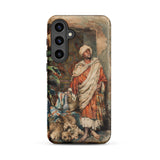 Figure of a Moor - Carlo Ascenzi Phone Case Samsung Galaxy S24 Plus / Matte Phone Case Vintage-style Illustration Man Orange Robe White
