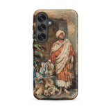 Figure of a Moor - Carlo Ascenzi Phone Case Samsung Galaxy S25 Plus / Matte Phone Case Vintage-style Painting Man Orange Robe White Carlo