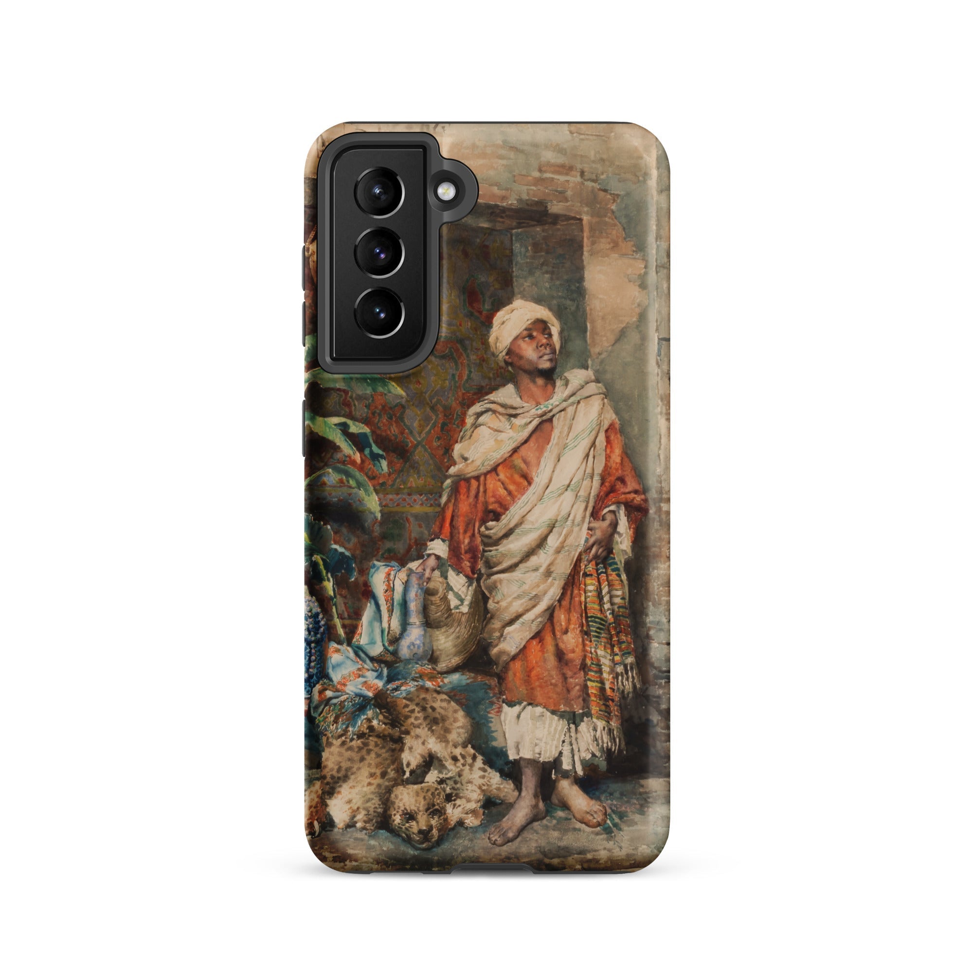 Figure of a Moor - Carlo Ascenzi Samsung Case, Galaxy S21 / Matte, Smartphone Case Classical Painting Man Traditional Attire