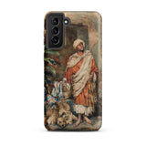 Figure of a Moor - Carlo Ascenzi Samsung Case, Galaxy S21 Plus / Matte, Phone Case Painting Man Traditional Attire Two Leopard
