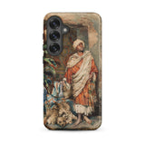 Figure of a Moor - Carlo Ascenzi Samsung Case, Galaxy S25 Plus / Matte, Smartphone Case Classical Painting Man Traditional Attire Leopard