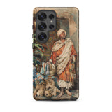 Figure of a Moor - Carlo Ascenzi Samsung Case, Galaxy S25 Ultra / Matte, Smartphone Case Classical Painting Man Cheetahs