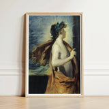 Figure of Apollo from ?The Forge Vulcan’ - John Singer Sargent Art Print / Canvas Framed Reproduction Classical Painting Dark Hair Adorned,