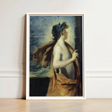 Figure of Apollo from ?The Forge Vulcan’ - John Singer Sargent Art Print / Canvas Framed Classical Painting Dark Hair, Incandescent Crown F