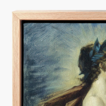 Figure of Apollo from ?The Forge Vulcan’ - John Singer Sargent Art Print / Canvas Framed Painterly Depiction Woman Dark Hair, Incandescent C