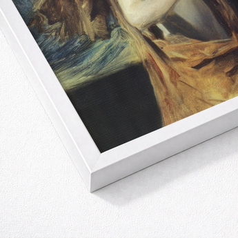 Figure of Apollo from ?The Forge Vulcan’ - John Singer Sargent Art Print / Canvas Framed Painting White Border Impressionistic Portrait Warm E