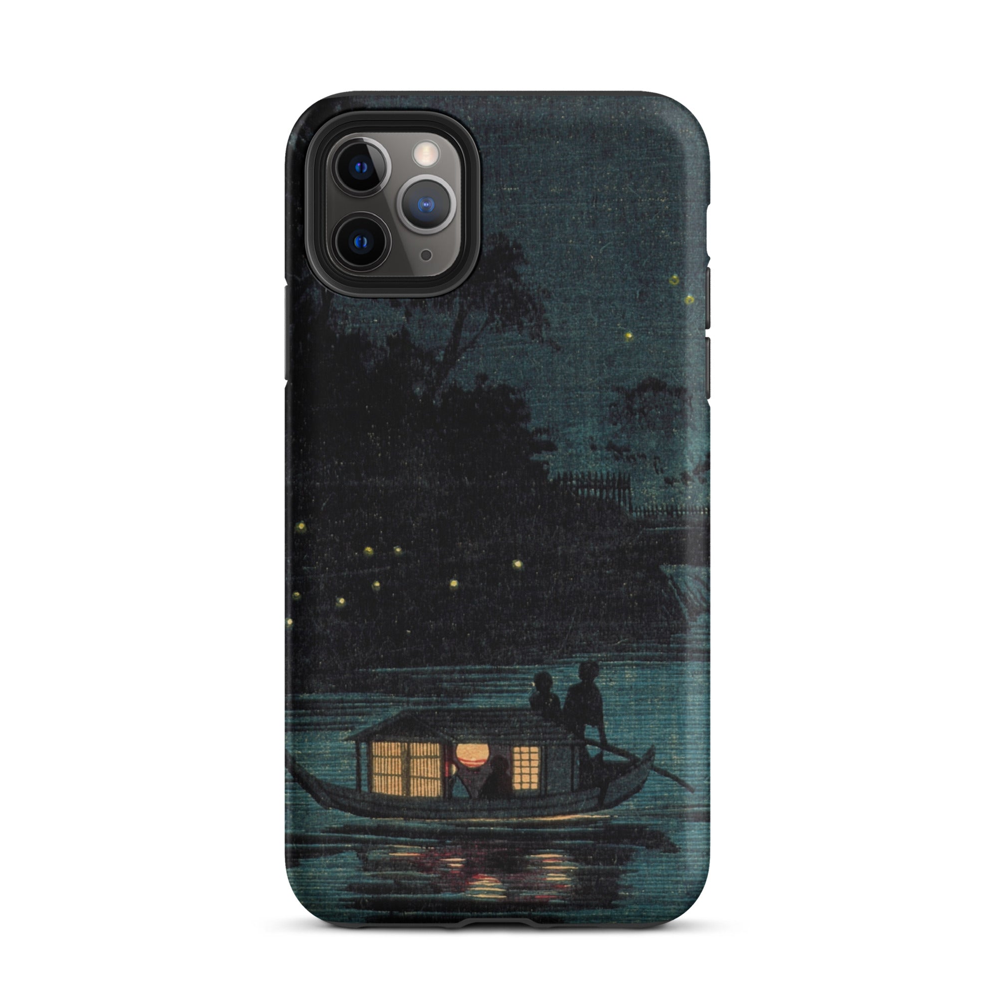 Fireflies at Ochanomizu Kobayashi Kiyochika Iphone Case, 11 Pro Max / Matte, Iphone Case Boat Scene