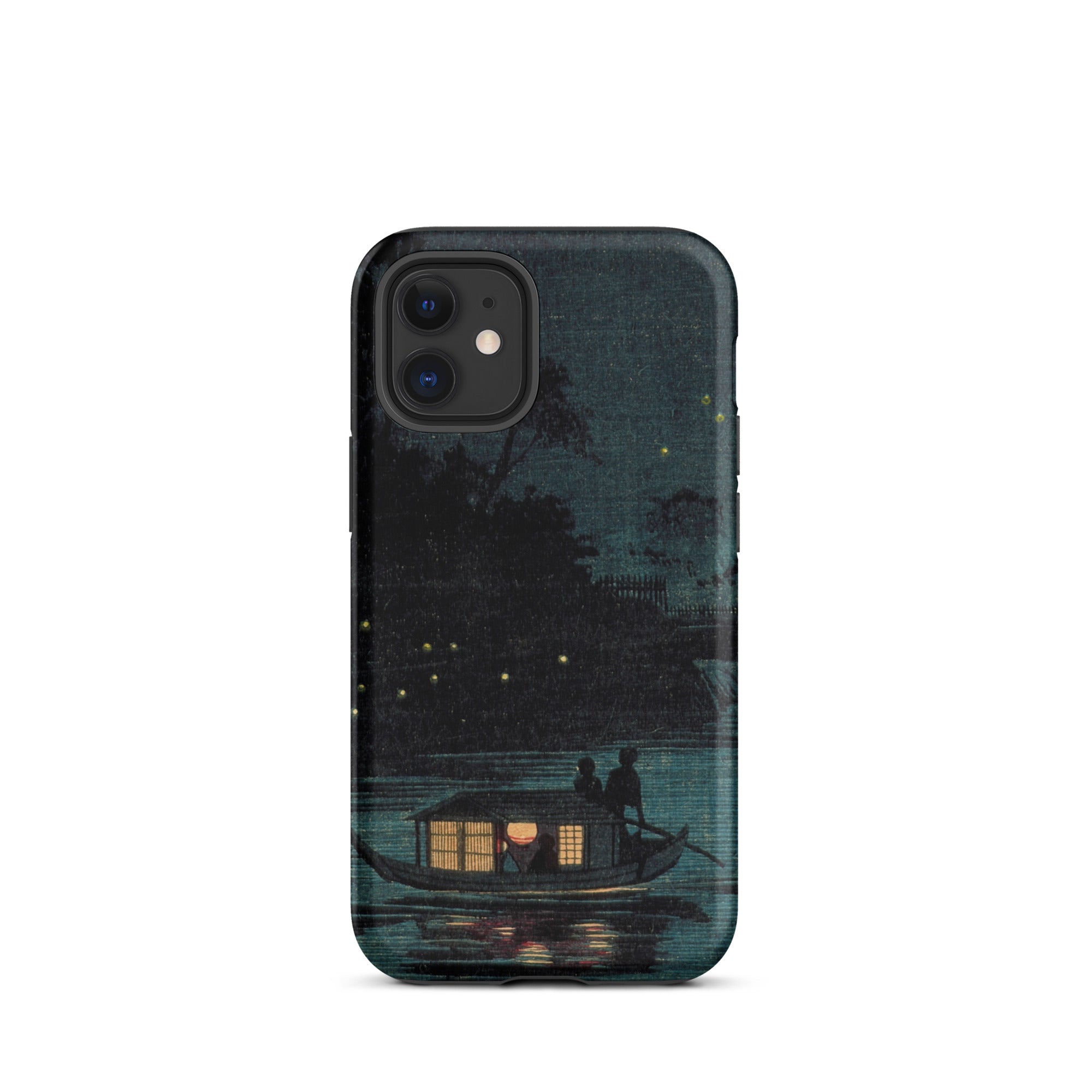 Fireflies at Ochanomizu Kobayashi Kiyochika Iphone Case, 12 Mini / Matte, Phone Case Boat Scene