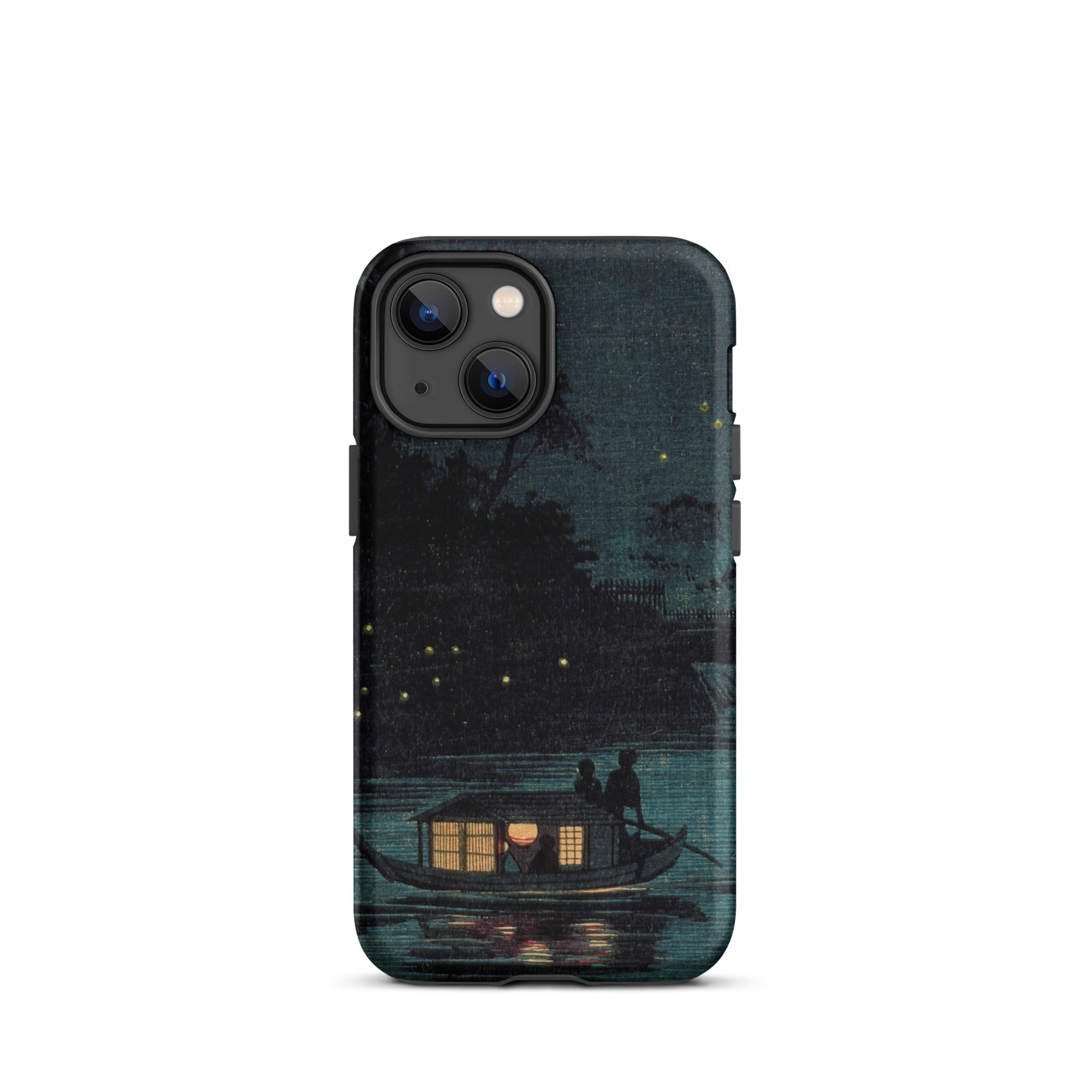 Fireflies at Ochanomizu Kobayashi Kiyochika Iphone Case, 13 Mini / Matte, Iphone Case Boat Scene