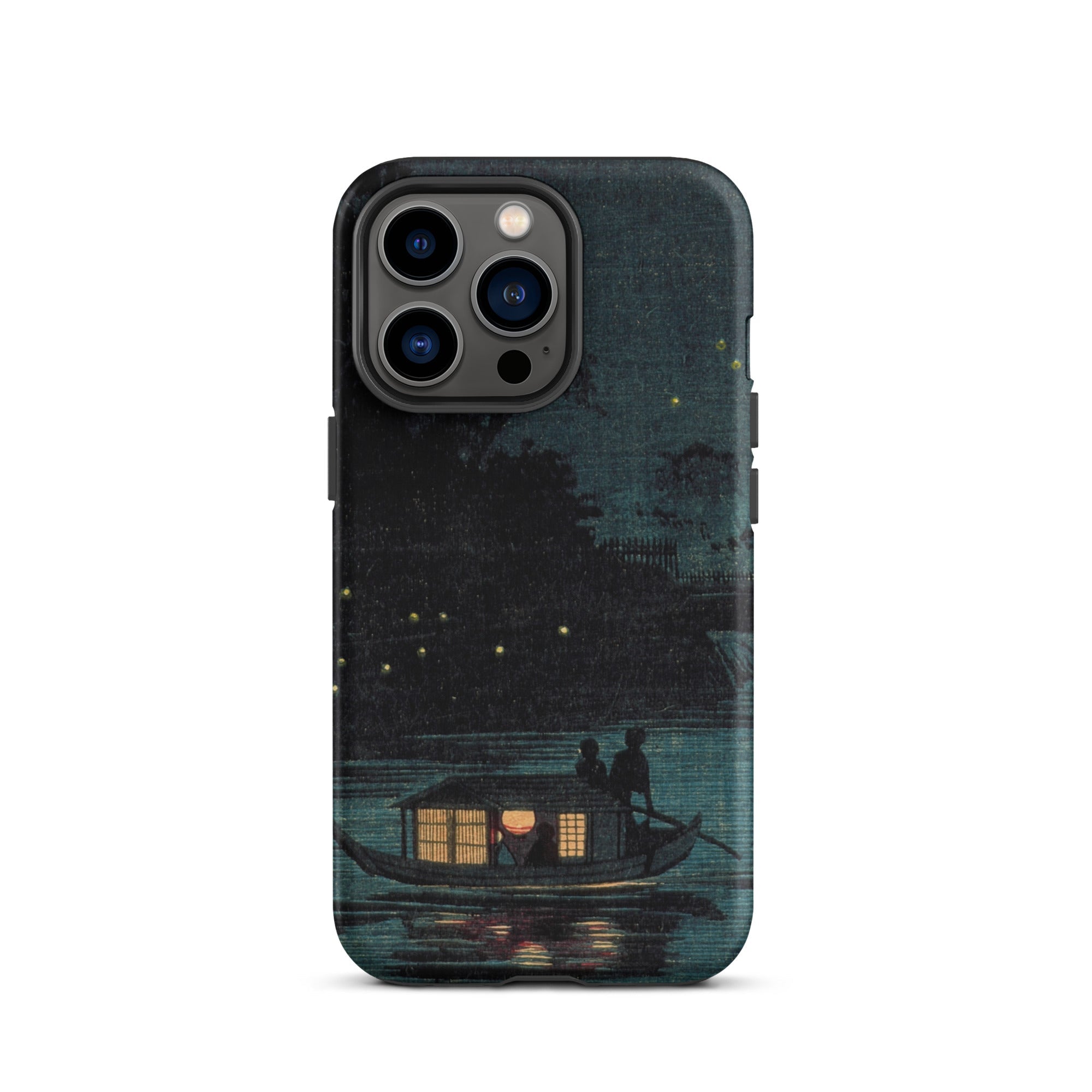 Fireflies at Ochanomizu Kobayashi Kiyochika Iphone Case, 13 Pro / Matte, Iphone Case Boat Scene