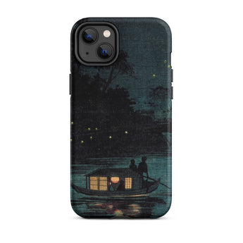 Fireflies at Ochanomizu - Kobayashi Kiyochika Iphone Case, 14 Plus / Matte, Artistic Phone Case