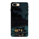 Fireflies at Ochanomizu Kobayashi Kiyochika Iphone Case, 8 Plus / Matte, Phone Case Traditional Japanese Boat Lanterns Night