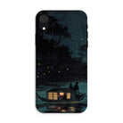 Fireflies at Ochanomizu Kobayashi Kiyochika Iphone Case, Xr / Matte, Phone Case Artwork Boat Windows Dark Waters Night