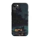 Fireflies at Ochanomizu - Kobayashi Kiyochika Phone Case Iphone 14 Plus / Matte Artistic Phone Case Kobayashi Kiyochika Iphone Case,