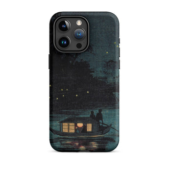 Fireflies at Ochanomizu - Kobayashi Kiyochika Phone Case Iphone 15 Pro Max / Matte Artistic Phone Case Kobayashi Kiyochika Iphone Case,