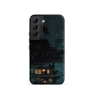 Fireflies at Ochanomizu Kobayashi Kiyochika Samsung Case, Galaxy S22 / Matte, Smartphone Case Night Scene Boat Water