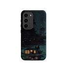 Fireflies at Ochanomizu Kobayashi Kiyochika Samsung Case, Galaxy S23 / Matte, Dark Colored Phone Case Serene Night Scene Boat Water
