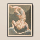 The First Book of Urizen - William Blake Art Print / Canvas, 12x16’’ / 31x41cm / Black Frame, Posters Prints & Visual Artwork, Toby Leon