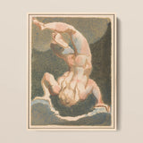 The First Book of Urizen - William Blake Art Print / Canvas, 12x16’’ / 31x41cm / Natural Frame, Posters Prints & Visual Artwork, Toby Leon