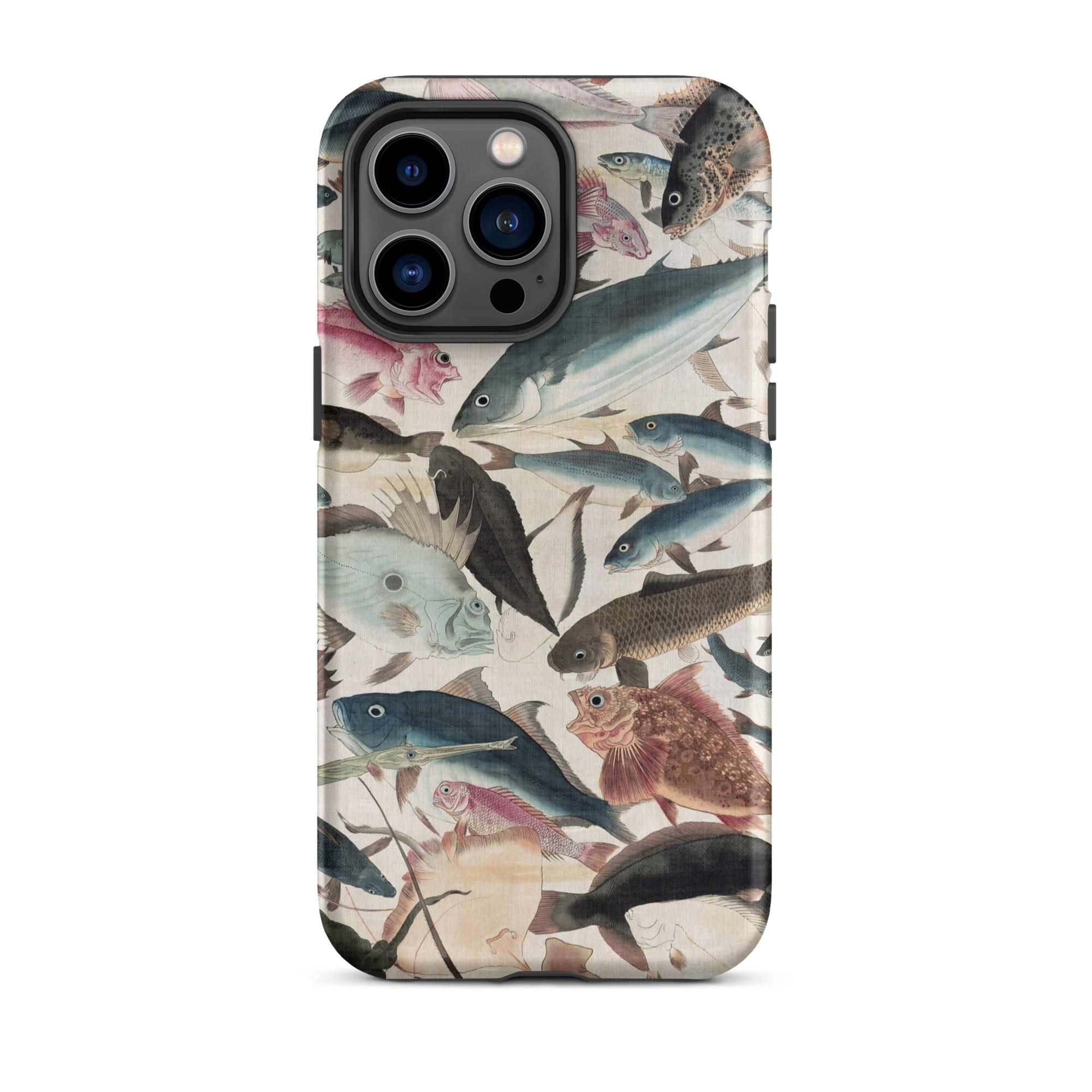 Fish Utagawa Yoshikazu Ocean Life Iphone Case, 14 Pro Max / Matte, Fish Patterned Phone Case