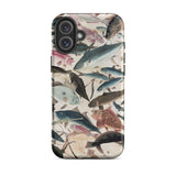 Fish - Utagawa Yoshikazu Ocean Life Iphone Case, 16 Plus / Matte, Fish-patterned Phone Case
