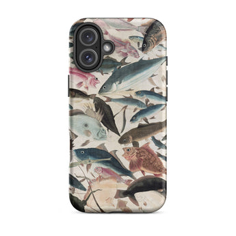 Fish - Utagawa Yoshikazu Ocean Life Iphone Case, 16 Plus / Matte, Fish-patterned Phone Case