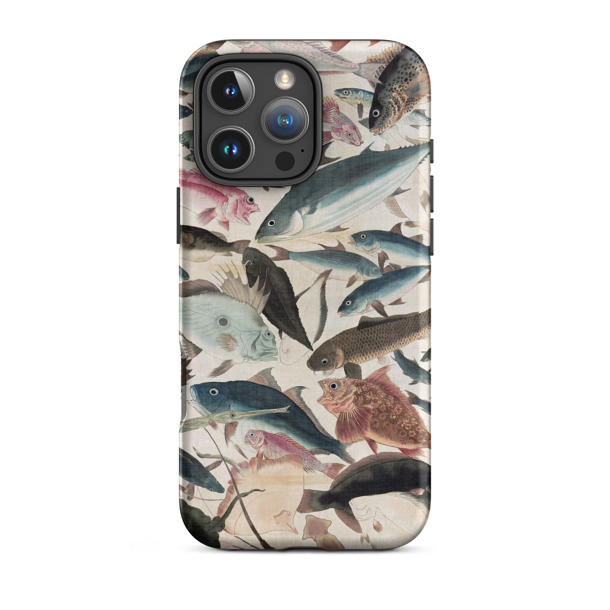 Fish Utagawa Yoshikazu Ocean Life Iphone Case, 16 Pro Max / Matte, Fish Patterned Phone Case