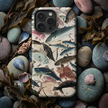 Pesce - Custodia Iphone Vita Oceanica Utagawa Yoshikazu, Custodie per Telefoni Cellulari, Toby Leon