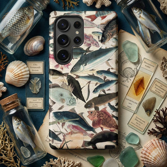 Fish - Utagawa Yoshikazu Ocean Life Phone Case, Mobile Cases, Toby Leon