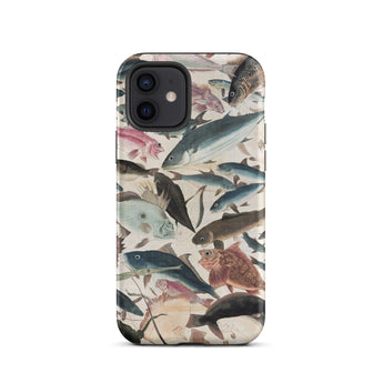 Fish - Utagawa Yoshikazu Ocean Life Phone Case Iphone 12 / Matte Fish-patterned Phone Case Utagawa Yoshikazu Ocean, Ocean Life,
