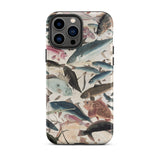 Fish - Utagawa Yoshikazu Ocean Life Phone Case Iphone 13 Pro Max / Matte Fish-patterned Phone Case Utagawa Yoshikazu Ocean, Ocean Life,
