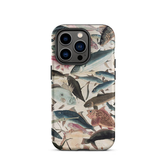 Fish - Utagawa Yoshikazu Ocean Life Phone Case Iphone 14 Pro / Matte Fish-patterned Phone Case Utagawa Yoshikazu Ocean, Ocean Life,