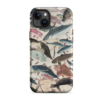 Fish - Utagawa Yoshikazu Ocean Life Phone Case Iphone 15 Plus / Matte Fish-patterned Phone Case Utagawa Yoshikazu Ocean, Ocean Life,