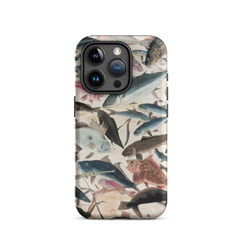 Fish - Utagawa Yoshikazu Ocean Life Phone Case Iphone 15 Pro / Matte Fish-patterned Phone Case Utagawa Yoshikazu Ocean, Ocean Life,