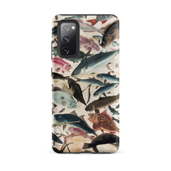 Fish - Utagawa Yoshikazu Ocean Life Samsung Case, Galaxy S20 Fe / Matte, Phone Case Collage Fish Illustrations