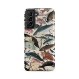 Fish - Utagawa Yoshikazu Ocean Life Samsung Case, Galaxy S21 Fe / Matte, Smartphone Case Fish Pattern