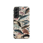 Fish Utagawa Yoshikazu Ocean Life Samsung Case, Galaxy S22 / Matte, Smartphone Case Multi Species Fish Pattern