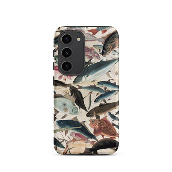 Fish - Utagawa Yoshikazu Ocean Life Samsung Case, Galaxy S23 / Matte, Phone Case Detailed Colorful Fish Pattern