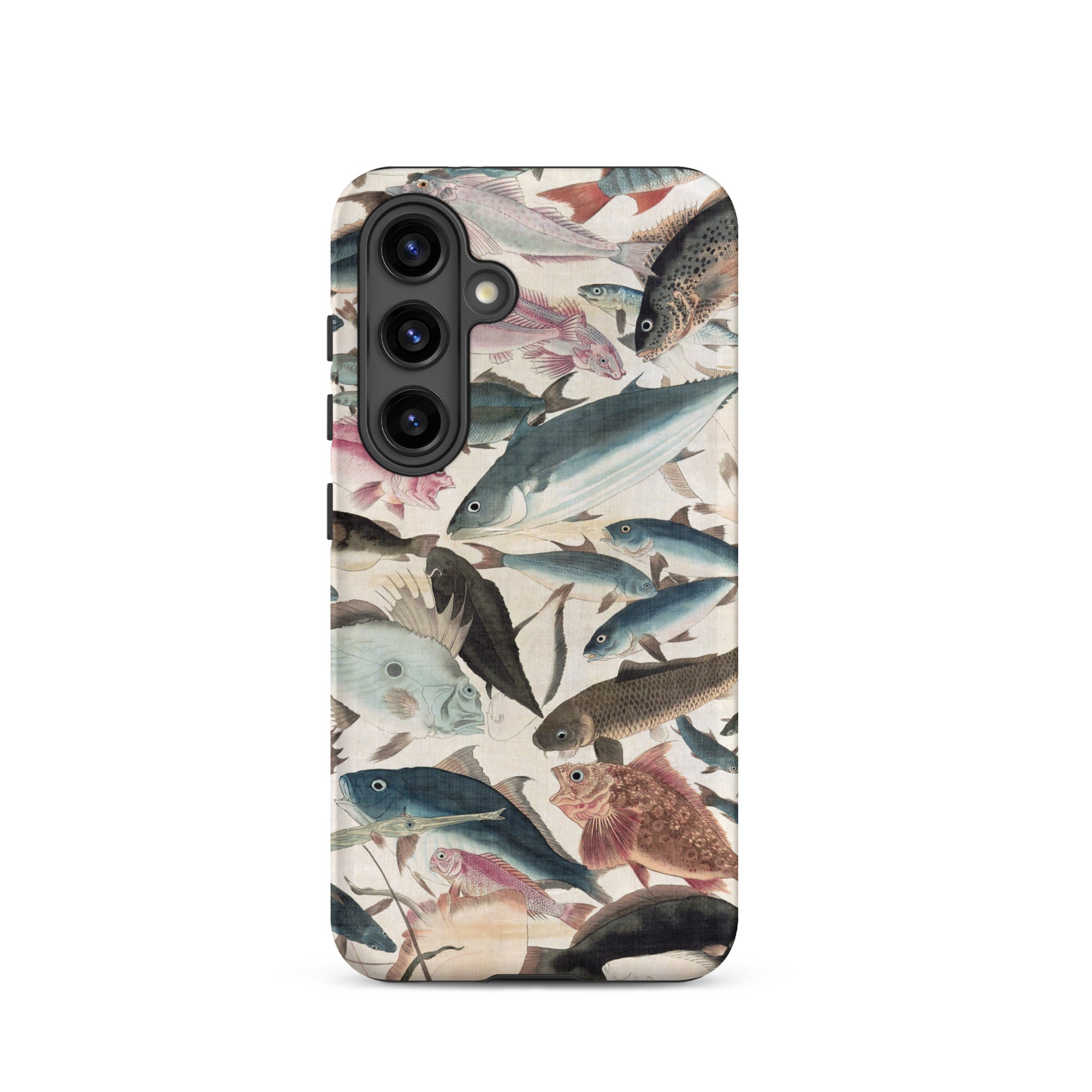 Fish Utagawa Yoshikazu Ocean Life Samsung Case, Galaxy S24 / Matte, Smartphone Case Multi Species Fish Pattern