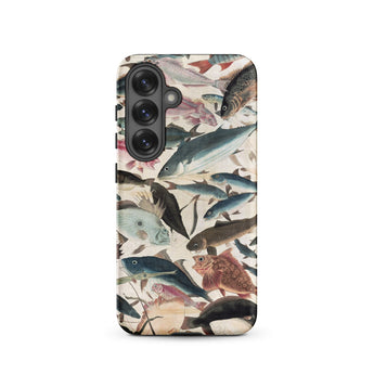 Fish - Utagawa Yoshikazu Ocean Life Samsung Case, Galaxy S25 / Matte, Phone Case Diverse Collection Fish Illustrations
