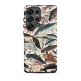 Fish - Utagawa Yoshikazu Ocean Life Samsung Case, Galaxy S25 Ultra / Matte, Phone Case Detailed Vintage-style Illustration Fish Species