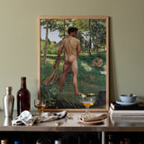 Fisherman with a Net - Frederic Bazille Fine-Art-Print / Leinwand, Poster, Drucke & Visuelles Kunstwerk, Toby Leon