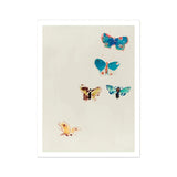 Five Butterflies - Odilon Redon Art Print / Canvas Watercolor Butterfly Painting Odilon Redon, Invisible Aria, Five Butterflies